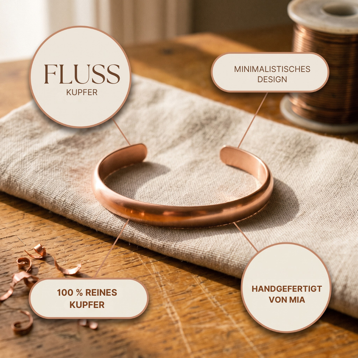Mia Flow-Kupferarmband