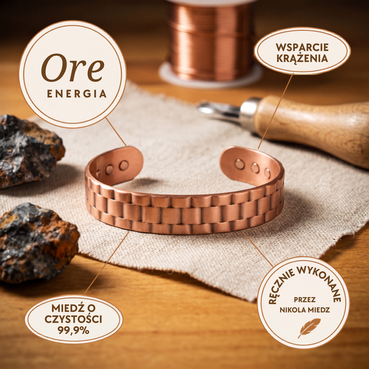 Herren-Kupferarmband Nikola&