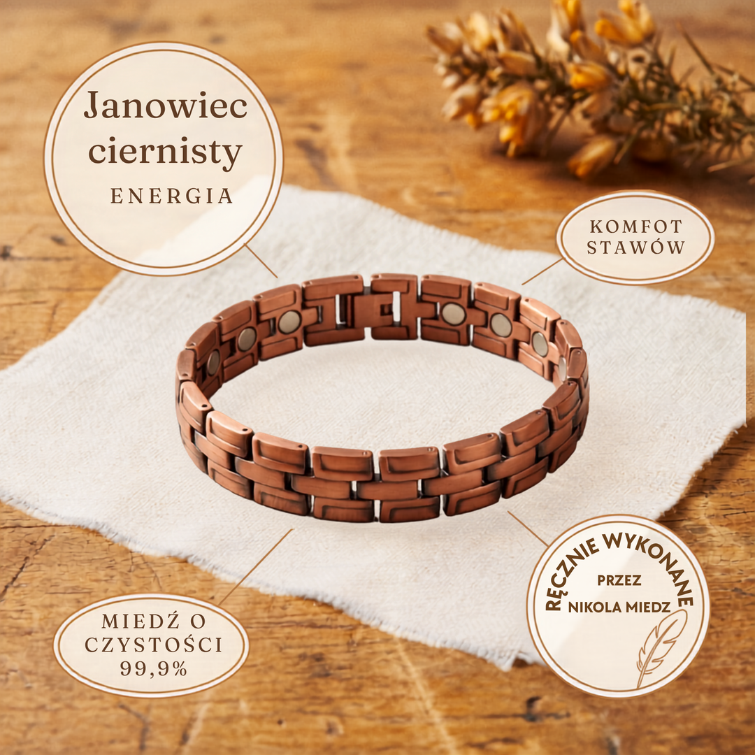 Herren-Kupferarmband Nikola&