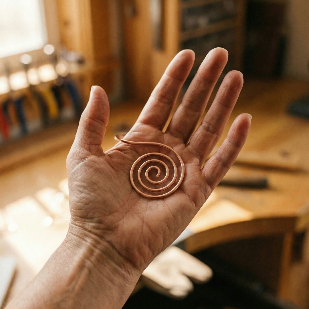 Miedź Ręczna Spiralna Nikola