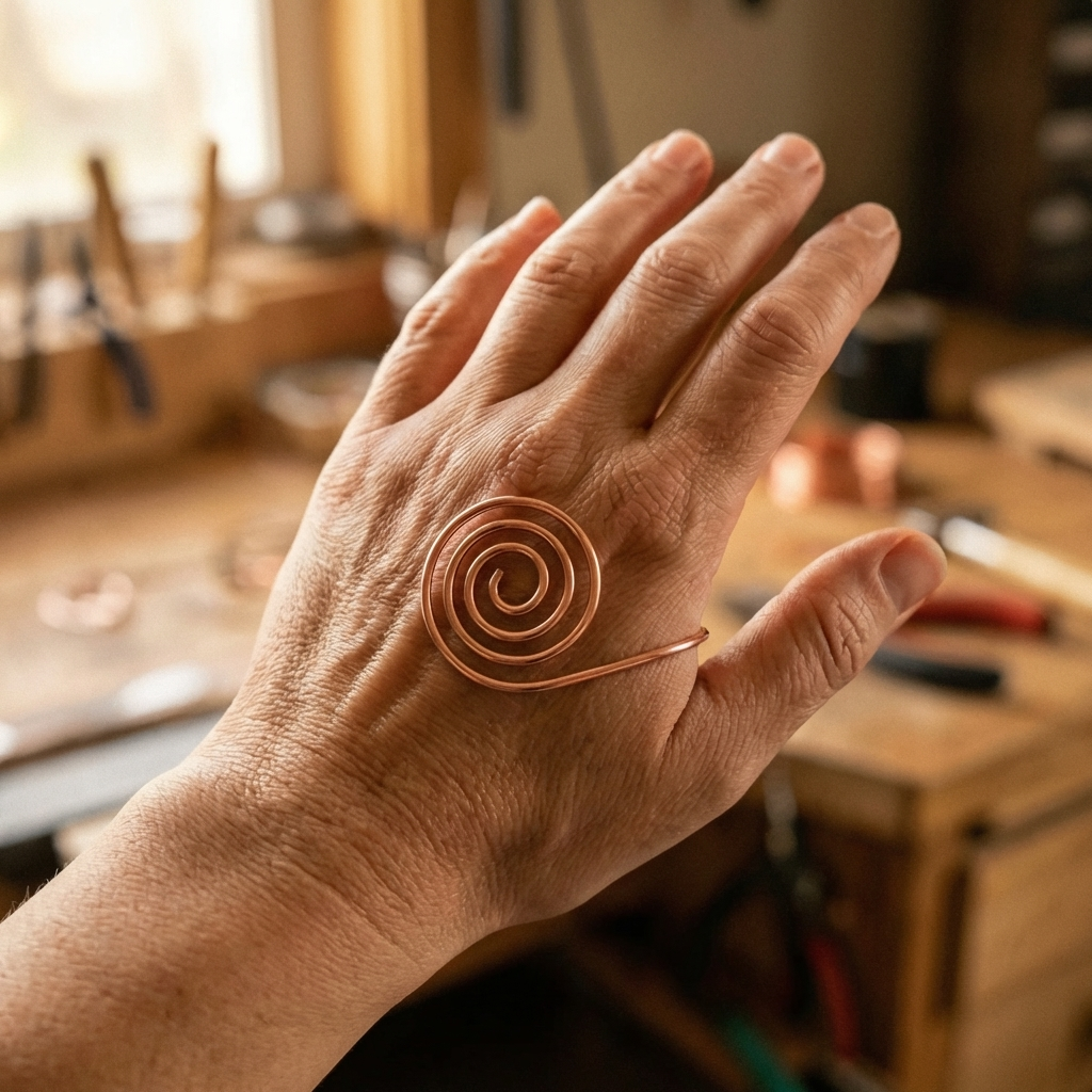 Miedź Ręczna Spiralna Nikola